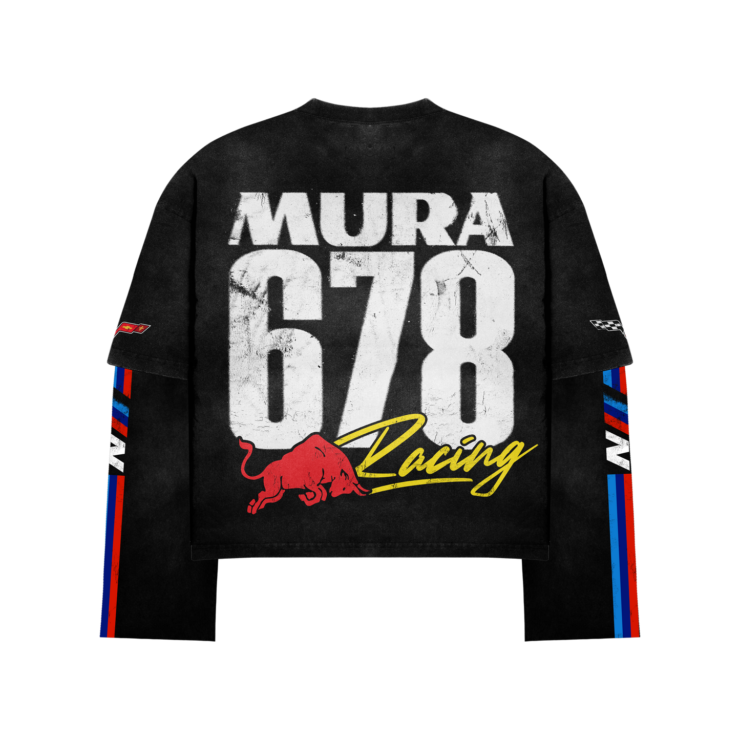 Nishi Double Layer Long Sleeve Logo T - Shirt